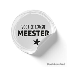 Stickers | Voor de leukste Meester | 2 stuks