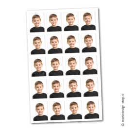 Stickers | pasfoto voor schoolfotoboek