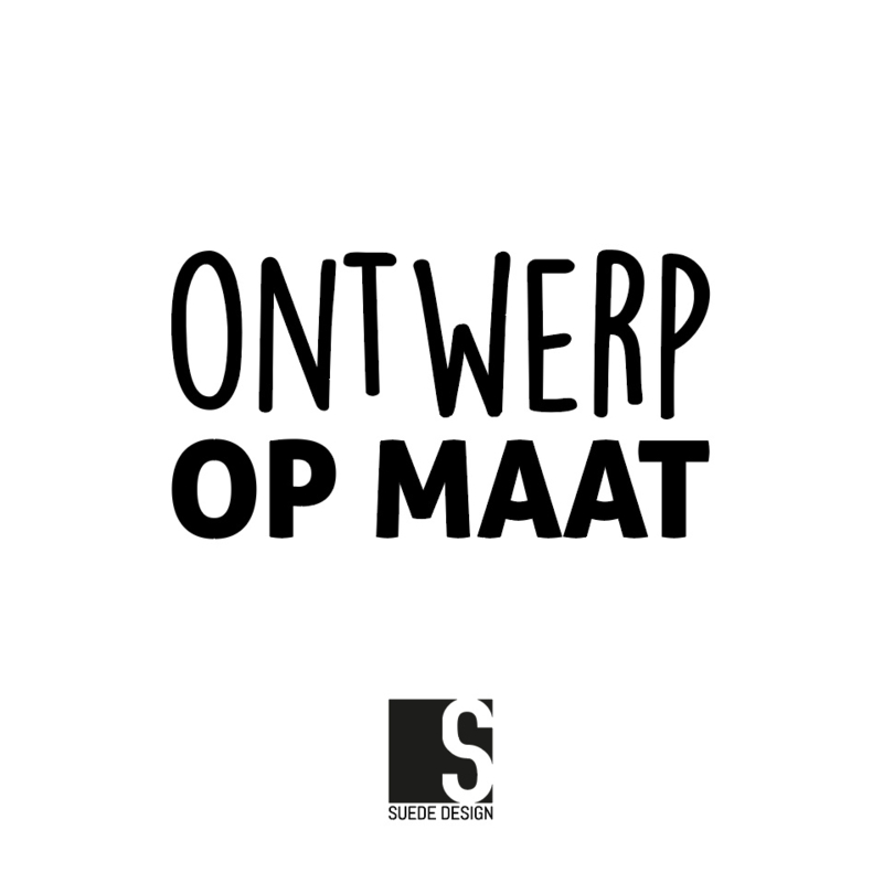 Sticker 'Ontwerp op maat' | Stickers suede design