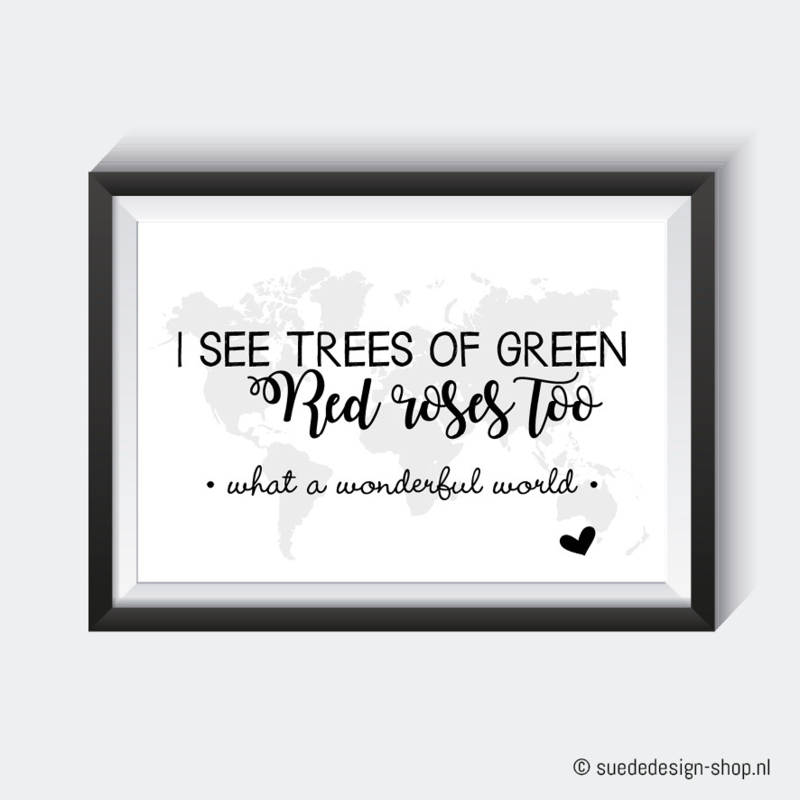 A4 Poster 'I see trees'