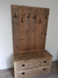 Kast kapstok combinatie