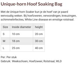 Hoof Soaker Bag ø18cm x h30cm