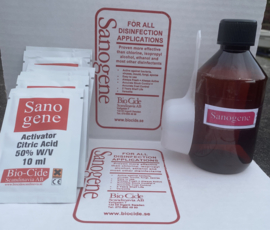 Sanogene Fles, zie gebruiksaanwijzing.