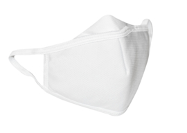 MASKER - Wit - Herbruikbaar 30 x  te wassen, Kleiner van oor tot oor en kleiner van neus tot kin