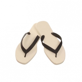 Sarraizienne Teenslippers zwart wit