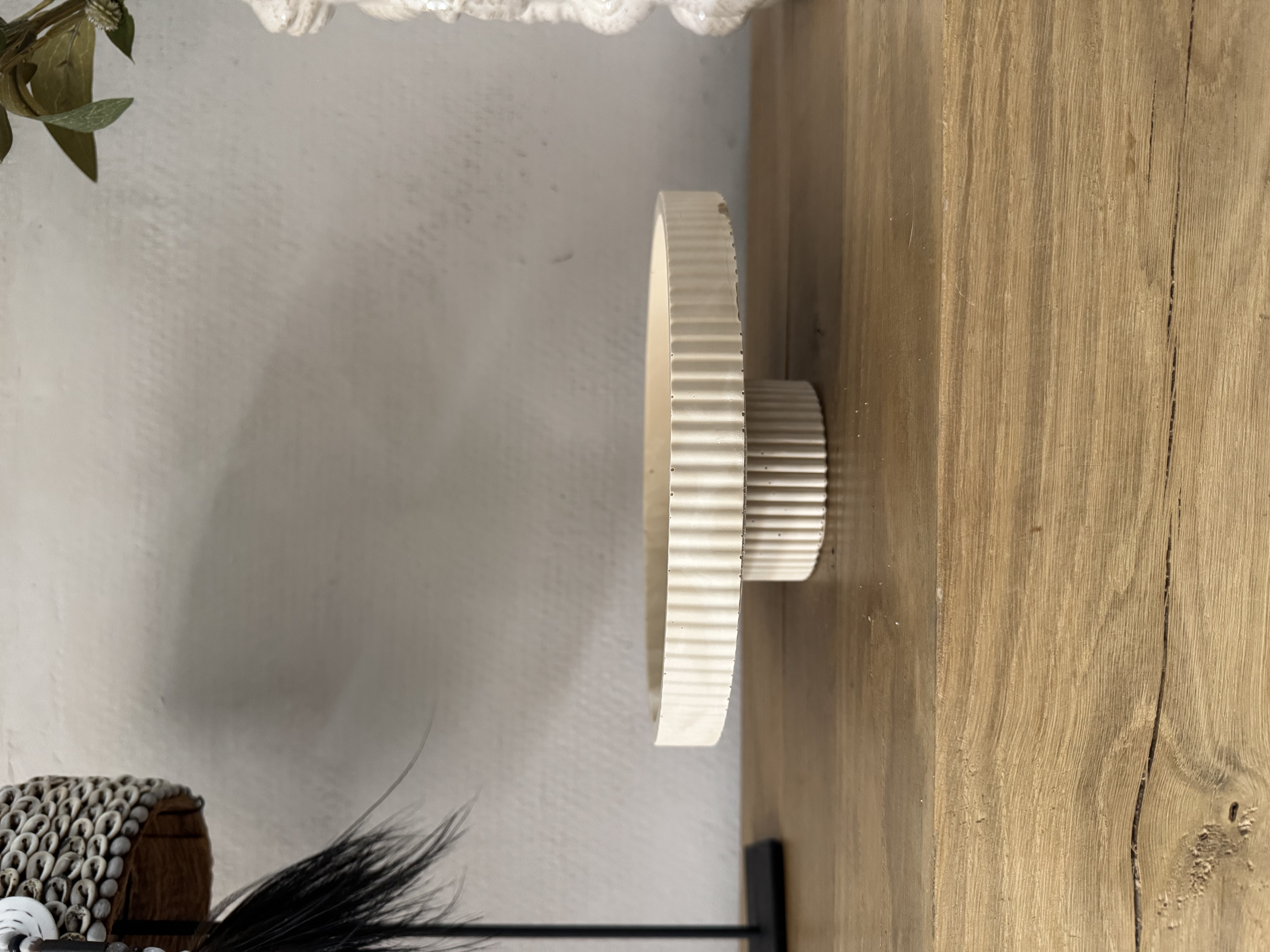 Ribbel Schaal op voet