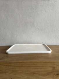 Hand Gegoten Jesmonite Dienblad in Marmerlook – Luxe & Duurzaam