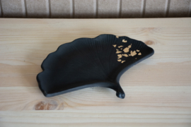 Handgemaakt Ginkoblad Zwart/goud