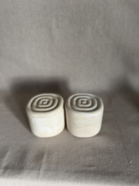Handgemaakt Potje met ribbel deksel