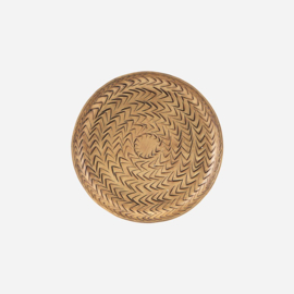 Tray, Rattan Brass finish