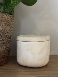 Handgemaakt Potje met ribbel deksel