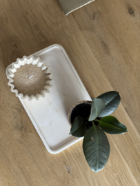 Hand Gegoten Jesmonite Dienblad in Marmerlook – Luxe & Duurzaam