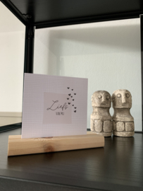 Dubbele kaart met envelop "liefs van mij"