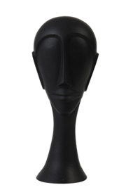 Ornament Head hout  zwart 11,5X10X28 CM