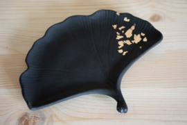 Handgemaakt Ginkoblad Zwart/goud