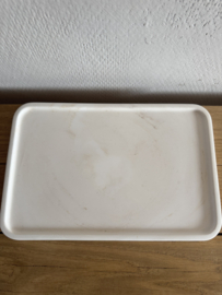 Hand Gegoten Jesmonite Dienblad in Marmerlook – Luxe & Duurzaam