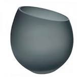 Waxinelichthouder Moho Satin Grey 15,5 hoog 15 cm set van 2 stuks
