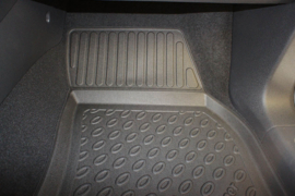 Automatten – Rubberen Schaalmatten – op Maat – Kodiaq / Tiguan Allspace / Tarraco (v.a. 2017, excl. 3e zitrij) – Voetruimte