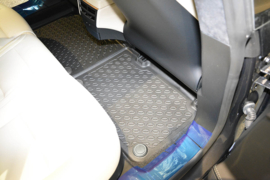 Automatten – Rubberen Schaalmatten – op Maat – Tesla Model S (2012–2015) – Voetruimte