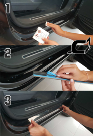 Seat Leon (2012-2018) Kombi\Hatchback 5  - One Line   Instaplijsten