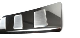 Bumperbeschermer  Peugeot 807  (2002-2014) VAN 5   Zilver (Silver Satin) of Zwart (Black Satin)