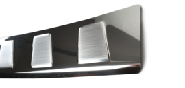 Bumperbeschermer Seat Toledo (2012-2018) Liftback 5   Zilver (Silver Satin) of Zwart (Black Satin)