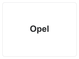 Kofferbakmat Opel