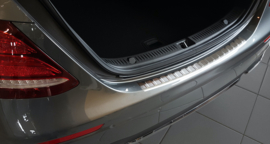 MERCEDES  E Class  W213  Limousine 2016-> Bescherming (strip) op de achterbumper -  Zilver (Silver Satine)