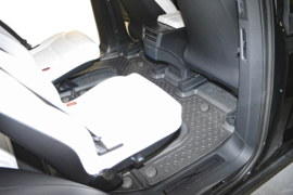 Automatten kunststof Schaalmatten Tesla Model X SUV/5 18.10.2016-; 6 seats; rear full 2nd row (RF-2nd)