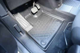 Automatten – Rubberen Schaalmatten – op Maat – e-Berlingo / Combo-e / e-Rifter / Proace City / E-Doblo (electric, vanaf 2023) – Voetruimte