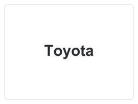 Kofferbakmat Toyota