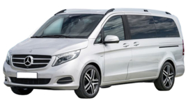 Kofferbakmat Mercedes Vito (W447) Tourer Long 5drs 10.2014-heden ; voor achter de 2e bankrij.