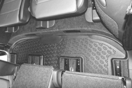Automatten kunststof Schaalmatten Volkswagen Sharan II 5 / 7 seats 9.2010>  rear full 3rd row (RF-3rd)