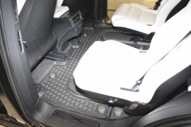 Automatten kunststof Schaalmatten Tesla Model X SUV/5 18.10.2016-; 6 seats; rear full 2nd row (RF-2nd)