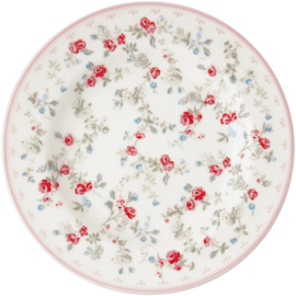 Greengate Gebaksbordje/small plate Carly white.