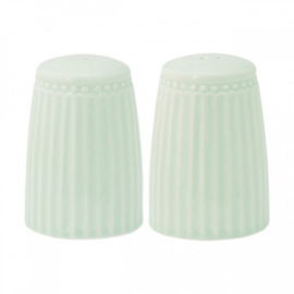 Greengate Salt And pepper set Alice pale green