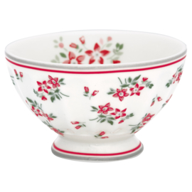 Greengate French bowl medium Avery white.