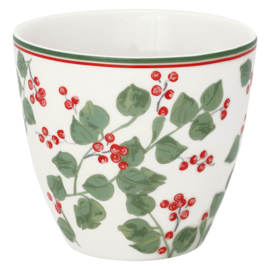 Greengate Latte cup/beker Scarlett white