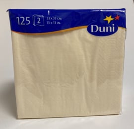 Duni servetten buttermilk 33x33cm