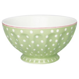 Greengate French bowl xlarge Spot pale green