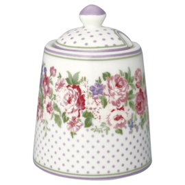 Greengate suikerpot Rose white