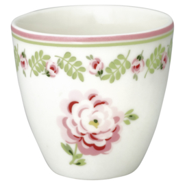 Greengate Mini latte cup/beker Lily petit white.