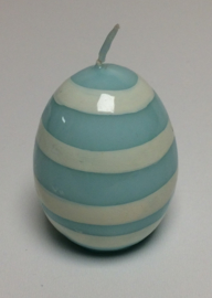 Greengate ei kaars pale blue strepen small