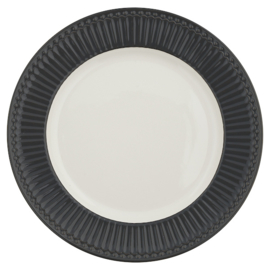 Greengate Ontbijtbord/plate Alice dark grey.