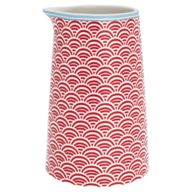 Greengate Jug Nancy red 0,4 Ltr.