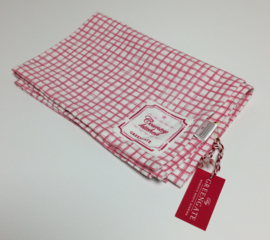 Greengate Theedoek /tea towel  Frederikke raspberry