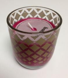 Gevuld glas fuchsia