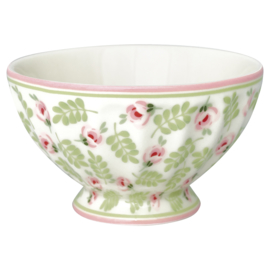 Greengate French bowl medium Lily petit white