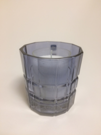 Refillhouder rond donker blauw.