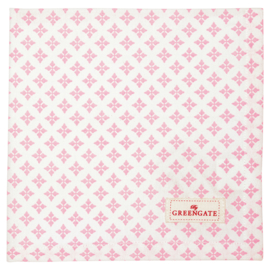 Greengate Napkin/servet Sasha pale pink40x40cm